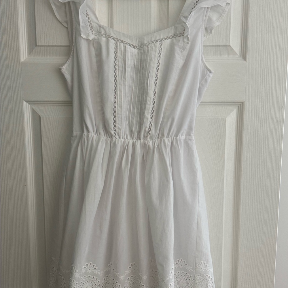 Steve Madden White Dress with Eyelet Details